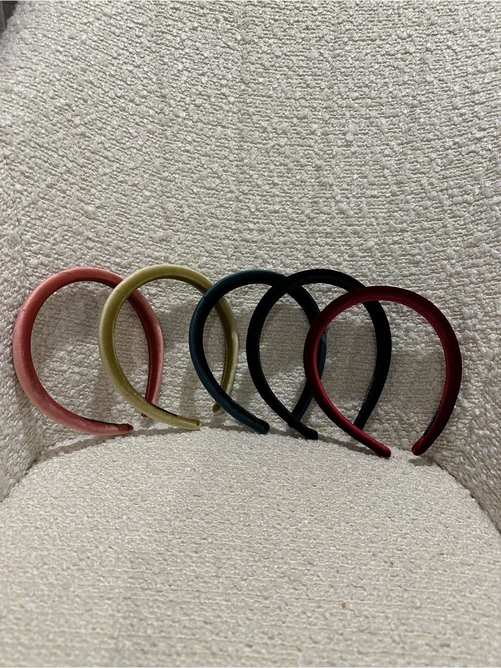 Velvet Padded Headbands - Assorted Colors